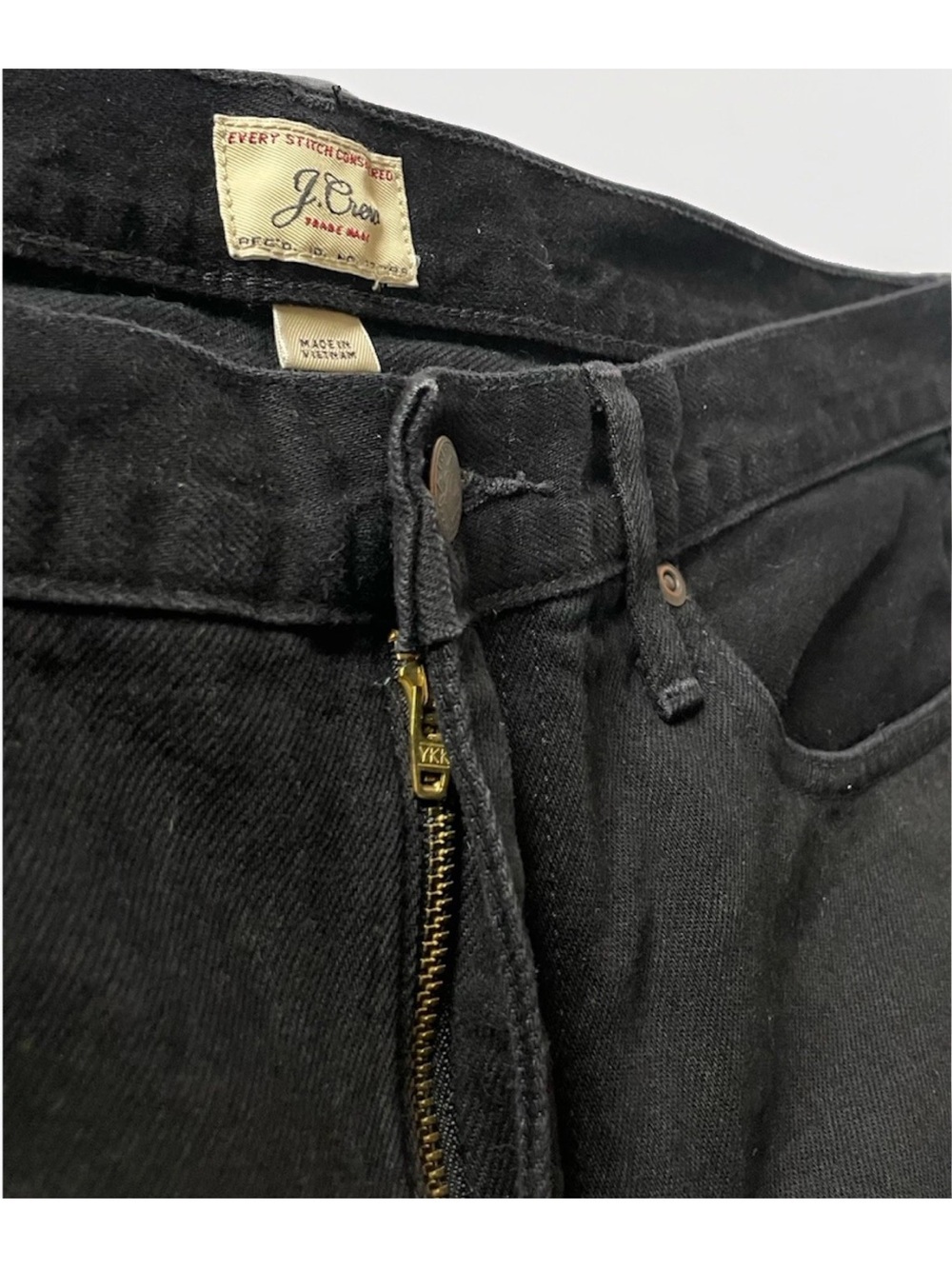 J.Crew Men’s 770 Straight Fit Black Rinse Jeans - Picture 5 of 7